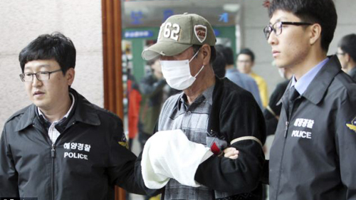 อัยการสาธารณรัฐเกาหลีเสนอให้ศาลสาธารณรัฐเกาหลีประหารชีวิตกัปตันเรือเซวอล